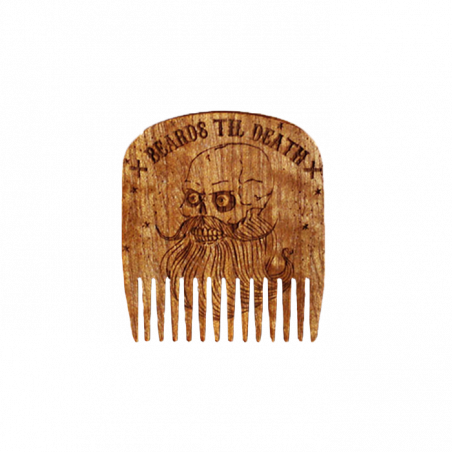 Peigne pour barbe n°5 SKULL Bois de makoré
