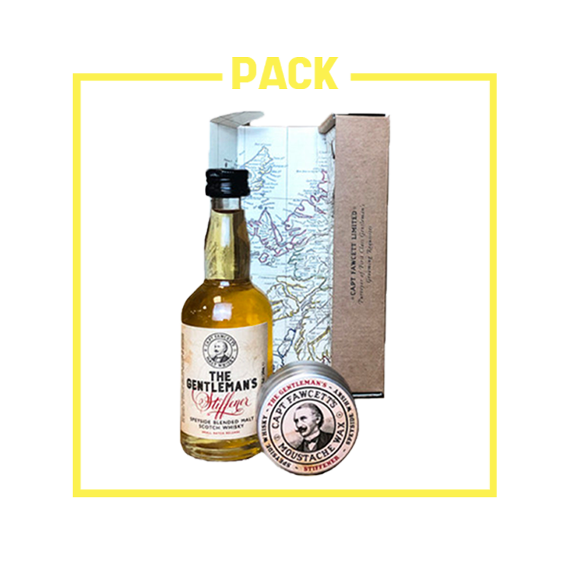 Coffret Flasque Whisky & Cire Moustache