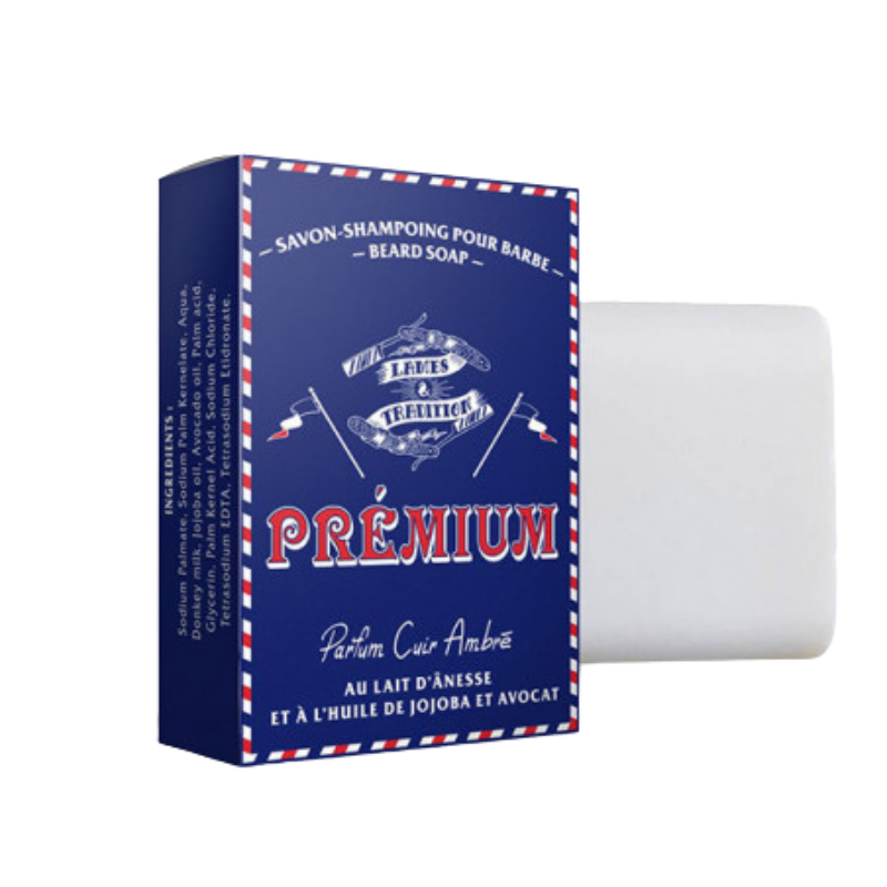 Savon shampoing Barbe Premium au lait d’ânesse