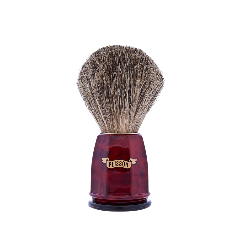 Blaireau facette façon loupe de noyer Gris de Russie