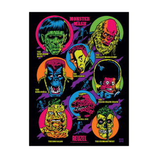ÉDITION LIMITÉE Poster Reuzel Monster Mash