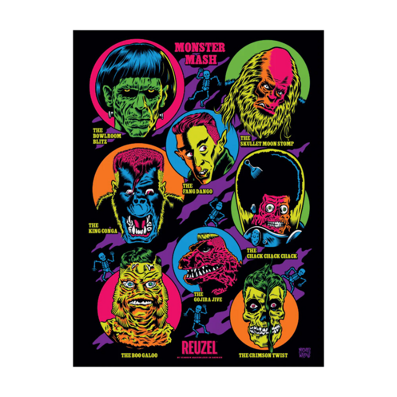 ÉDITION LIMITÉE Poster Reuzel Monster Mash