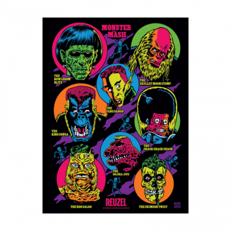 ÉDITION LIMITÉE Poster Reuzel Monster Mash